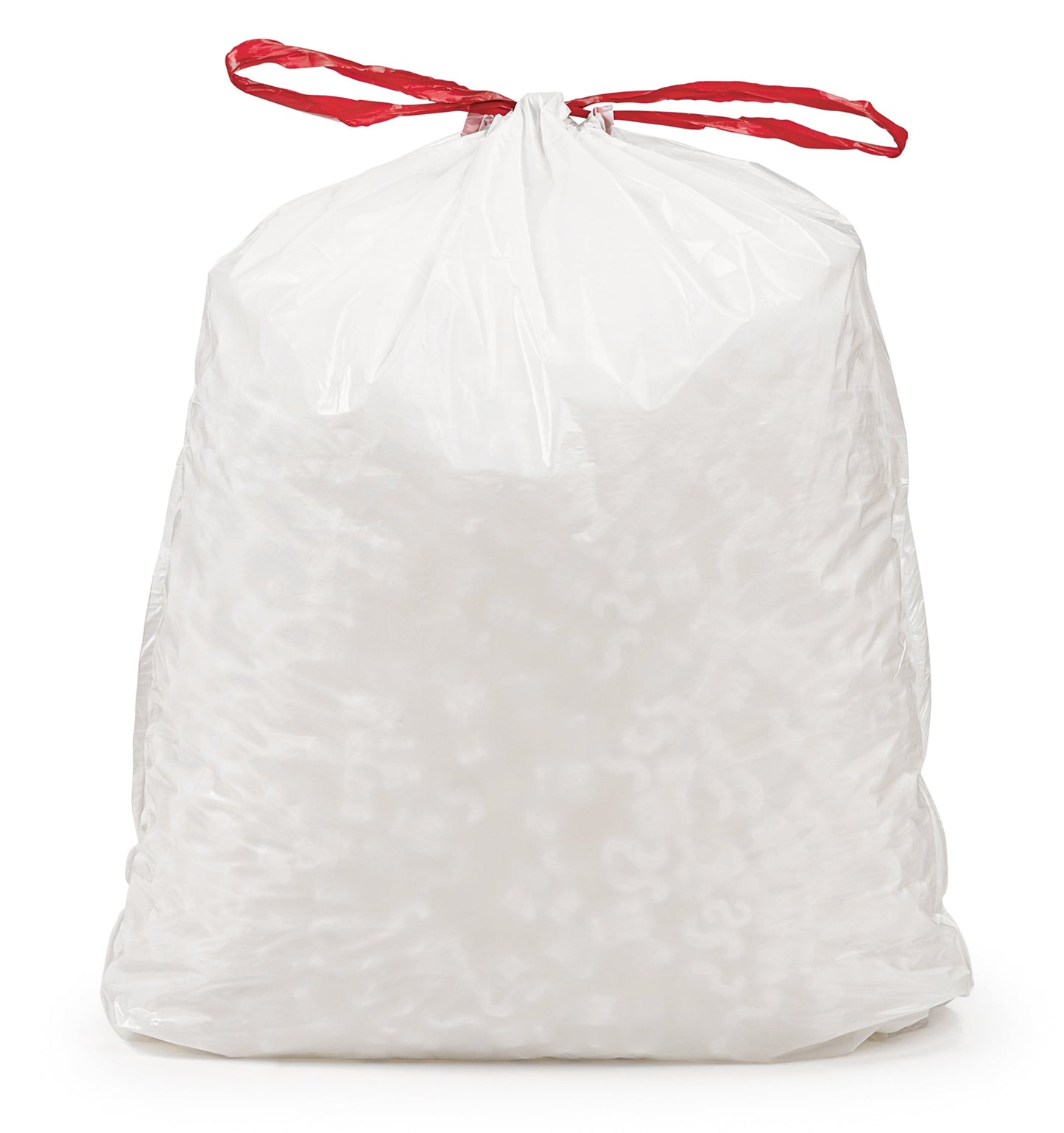 12-16 Gallon 1 Mil White Drawstring Trash Bag