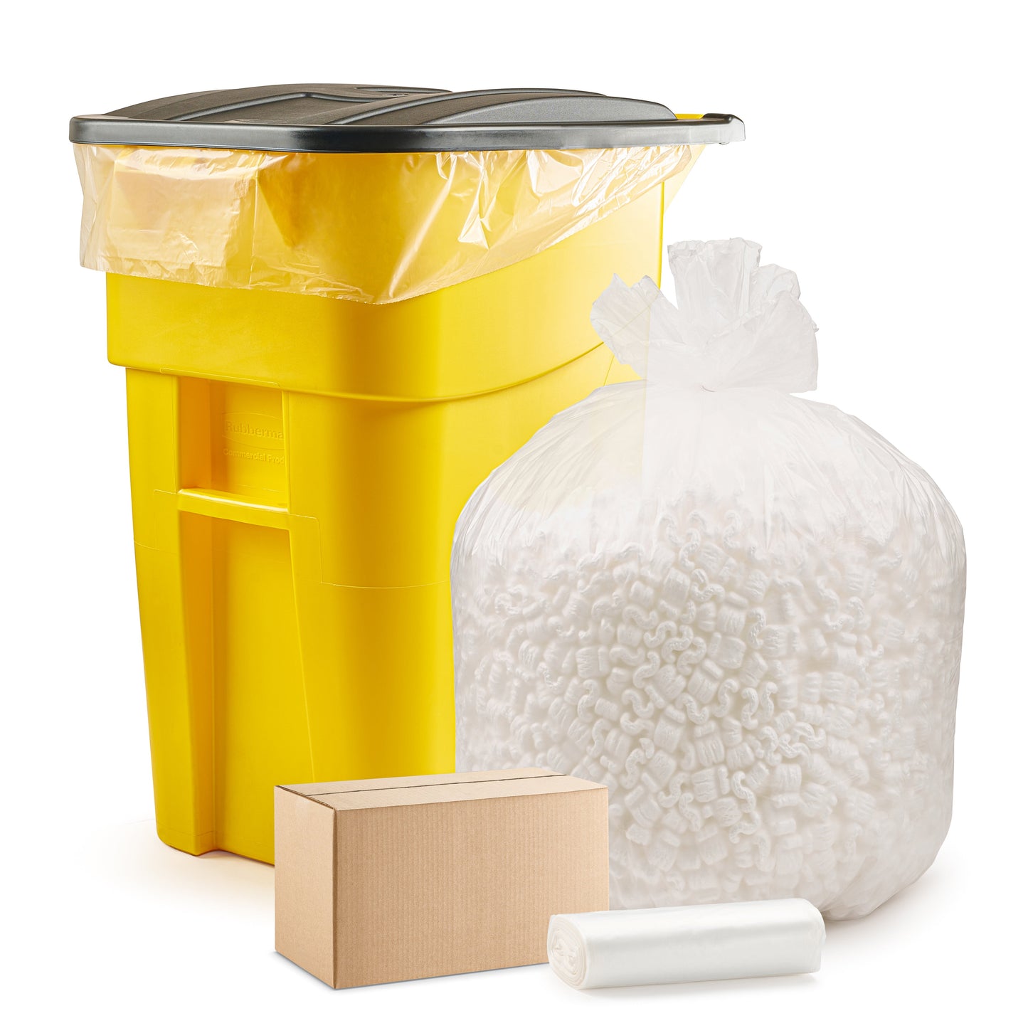 33-39 Gallon 14 Mic Clear Trash Bags