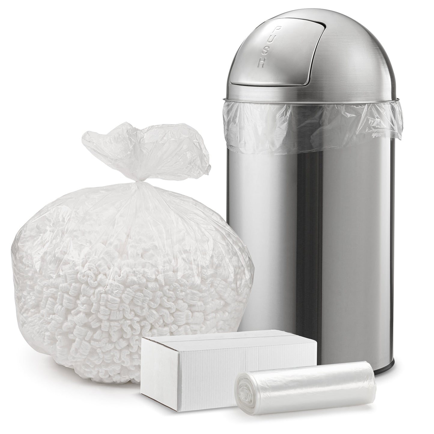 20-30 Gallon 9 Mic Clear Trash Bag