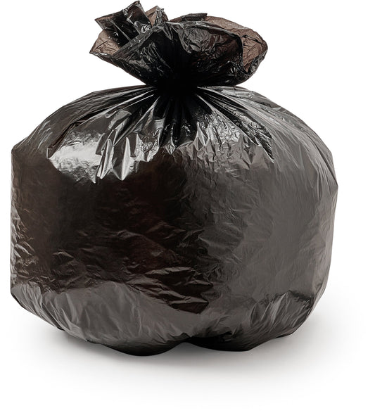 10-12 Gallon 8Mic Black Trash Bag