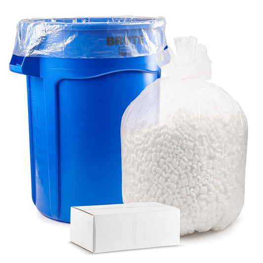 40 Gallon 22 Mic Clear Trash Bags
