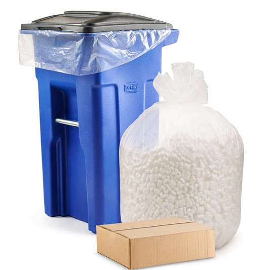 55-60 Gallon 1.2 Mil Clear Trash Bag