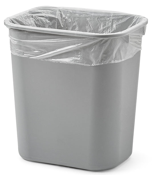 7-10 Gallon 6 Mic Clear Trash Bag