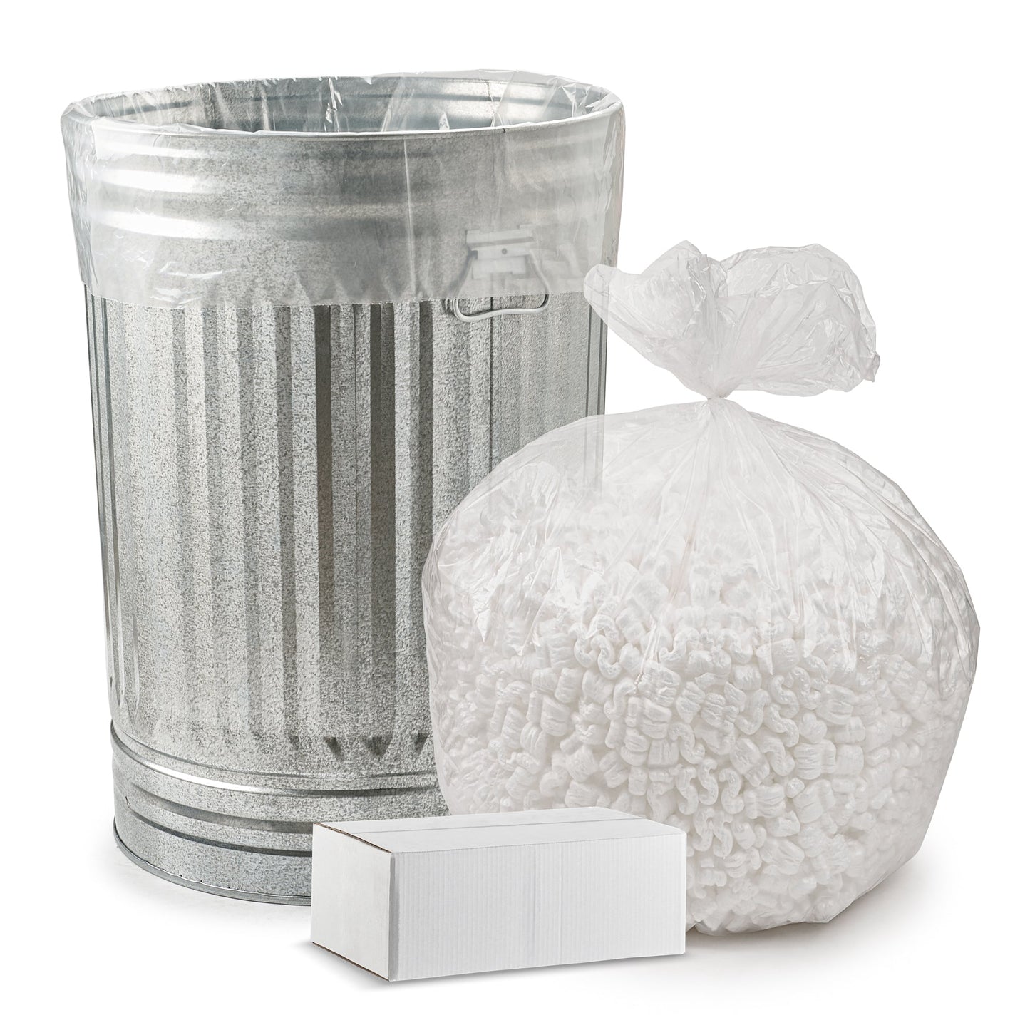 33-39 Gallon 14 Mic Clear Trash Bags