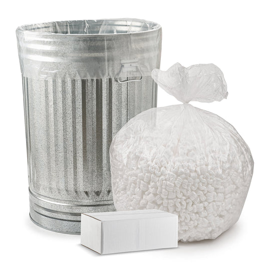 33-39 Gallon 14 Mic Clear Trash Bags